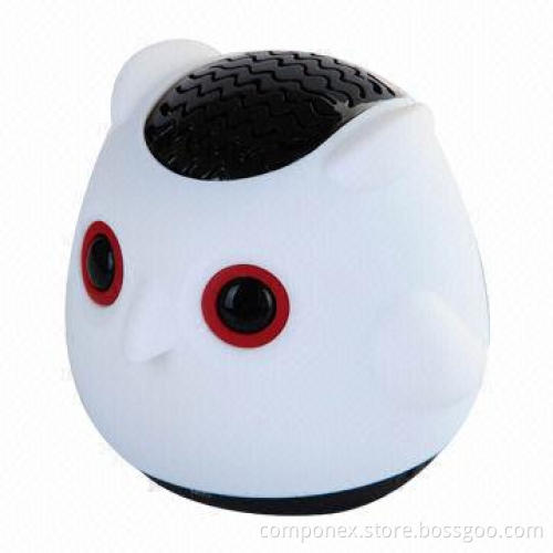 Animail Mini Bluetooth Speaker for iPhone/iPad, Good Quality, PVC Cover, White